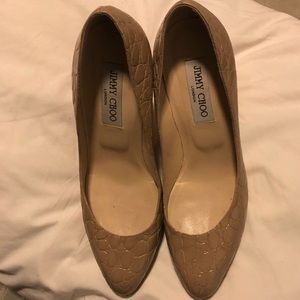 Jimmy choo nude heels